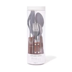 Francfranc フランフラン カトラリー 10点セット ウッドパターン ブラウン