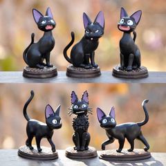 黒猫　フィギュア　置物　インタリア　装飾品　マイクロ風景飾り 贈り物 記念品 誕生日プレゼント