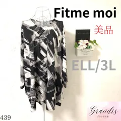 ❇️美品❇️フィットミーモア チュニック EL 大きいサイズ】Fitme Moi フィットミーモア 花柄 チュニック