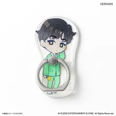 ☆ PetiTEEN スマホリング VERNON SEVENTEEN グッズ PetiTEEN スマホリング VERNON バーノン セブチ プチティーン ホールドリング スマホスタンド スマホ リング スタンド 片手操作 動画視聴 推し活グッズ かわいい