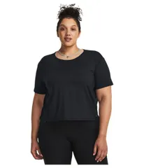 【送料無料】 アンダーアーマー レディース シャツ トップス Plus Size Motion Short Sleeve T Shirt Black/Jet Gray