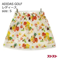 ADIDAS GOLF アディダスゴルフ AF8022 リバーシブル スカート 花柄 ホワイト系 S [240101104370]#