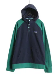 【お得なクーポン配布中!】 パタゴニア マイクロD フーディ メンズ S 16年製 PATAGONIA スナップT フリース パーカー ジャケット ブルゾン ツートン プルオーバー 薄手