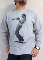 JAZZ トレーナー　ジャズミュージシャン　スウェット　マイルスデイビス　長袖
