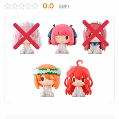 五等分の花嫁 一番くじ あなたと一緒に ちょこのっこ  二乃 四葉×2  五月