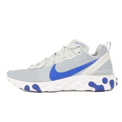 【新品】NIKE ナイキ サイズ:28.5cm / REACT ELEMENT 55 (BQ6166-005) / リアクト エレメント / ピュアプラチナ レーサーブルー / US10.5 / ローカット スニーカー シューズ 靴【メンズ】