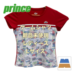 【新品・未使用】Prince/ プリンス　レディース　ゲームシャツ　レッド　Lサイズ　WS1065