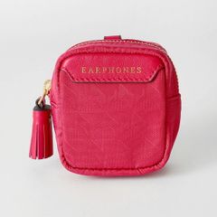 新品 アニヤ ハインドマーチ ANYA HINDMARCH イヤフォンケース AH ロゴ マゼンタ