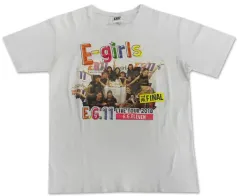 【中古】Tシャツ(女性アイドル) E-girls FINALフォトTシャツ ホワイト 「E-girls LIVE TOUR 2018 ～E.G. 11～」 FINALグッズ