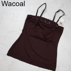 【新品タグ付き】Wacoal　ワコール　インナー　キャミソール　M　ランジェリー　下着ㅤWI　シンプル　レース　花　華やか　プレゼント　ギフト