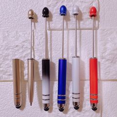 M157 5本　ランダムカラーカスタムタッチペン　インクブラックカラー