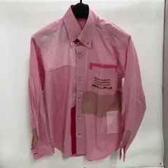 02w16623 ANGELO GARBASUS アンジェロガルバス  ピンク M  日本製 メンズ  長袖シャツ  コットン  【中古品】