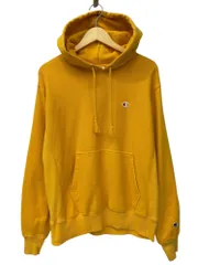 Champion (チャンピオン) R/W Reverse Weave リバースウィーブ 目玉 パーカー フーディー M イエロー メンズ（DESE）/045