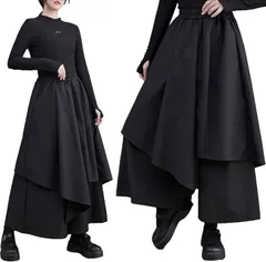 Electric Circus ズボン パンツ ワイドパンツ 袴パンツ サルエルパンツ 男女兼用 ボトムス アラジンパンツ ダンス ヨガ ロングパンツ(2XL(日本サイズM～L相当))