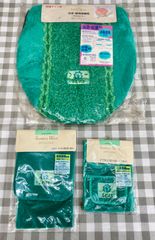 【未開封品】トイレフタカバー・ペーパーホルダーカバー・ナプキンストッカー レトロ【3点セット】