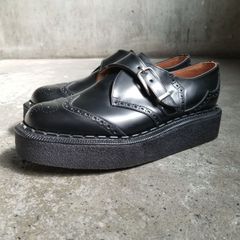 COMME des GARCONS HOMME PLUS 24aw × GEORGE COX  Brogue Monk SHOES UK 9 コムデギャルソンオムプリュス ジョージコックス モンクストラップシューズ ラバーソール 15491