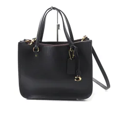 新品保管✨COACH コーチ チャーリー　キャリーオール28 レザー　ブラック COACH コーチ 29529 チャーリー キャリーオール 28 ハンドバッグ