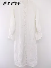 ◇ merlot メルロー 長袖 ロング ワンピース ホワイト レディース  【中古】 【1107070007553】