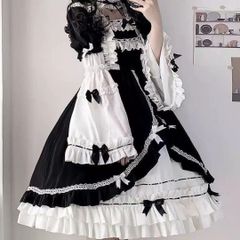 闇夜のゴシック魔女ドレスJSKブラウスセットアップ・ゴスロリ