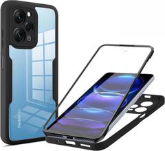 Redmi 12 5G ケース『AFINER』 360° 全面保護 前後 両面