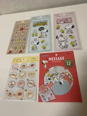 スヌーピー スイーツ柄 シールセット 5点 お得 おまとめ