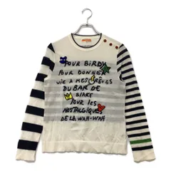 中古 レディース カステルバジャック JC de CASTELBAJAC セーター 42(L) 白 ホワイト 薄手 サマーニット