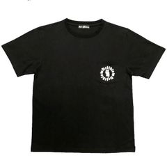 ポケットTシャツ　UネックDEFTブロックロゴ＆フクロウ　黒