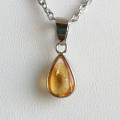 シトリン ペンダントトップ Z5362 1.746ct ゴールドK18 オーバル