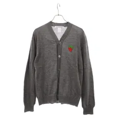 COMME des GARCONS SHIRT (コムデギャルソンシャツ) 23SS ストロベリーモチーフ アクリルニットカーディガン グレー FK-N014のサムネイル