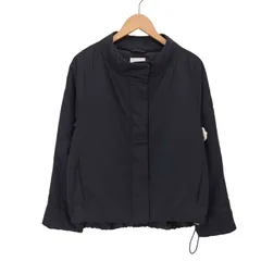 アマカ amaca 裾ドローコード 比翼中綿ジャケット レディース JPN：38 のサムネイル