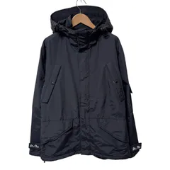 ノースフェイス マウンテンパーカー XL ブラック ハイネック 裏側フリース ロゴ刺繍 高機能 フードつけ外し 2Way  茶タグ ドロワーコード 袖デザイン THE NORTH FACE 古着 H512