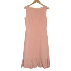 美品 FOXEY NEW YORK フォクシーニューヨーク ノースリーブドレス フレアワンピース 36460 サイズ40 ピンク レディース 古着 中古 USED