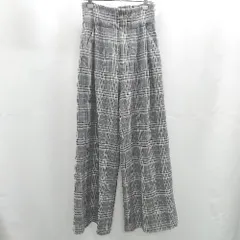 ◇ ⊂ DouDou ドゥドゥ グレンチェック ロング フレア スカート サイズ36 グレー系 レディース E  【1506190016559】