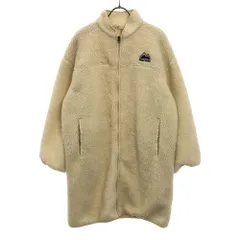 ファーストダウン ロゴ刺繍 ボアジャケット LL ホワイト FIRSTDOWN 裏メッシュ レディース