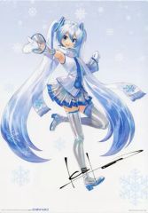 [중고] 잡화 스노우 미쿠 KEI 씨 그린 복제 사인들이 일러스트 보드 [이치 반 쿠지 스노우 미쿠 ~ SNOW MIKU ~] B 상