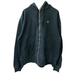Champion ロゴスウェット トレーナー XL ホワイト チャンピオン フーディー ジップアップ ワンポイントロゴ 古着卸 アメリカ仕入 a709-5230