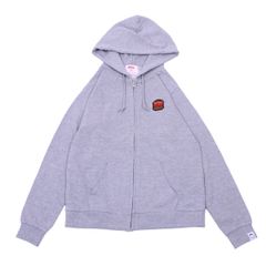 Burger Full Zip Hoodie (HeatherGray)