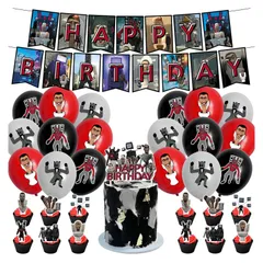 【在庫セール】ケーキトッパー ハッピーバースデー バルーン 誕生日飾り ガーランド バナー 装飾 BIRTHDAY HAPPY 飾り かわいい 飾り パーティー 風船 バースデー スキビディトイレ 飾り付け 誕生日 デコレーション 誕生日 スキビティトイレ