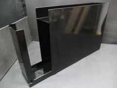 中古品 山崎実業 隠せる調味料ラック tower ブラック  W130×D500×H370mm