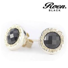 Roen BLACK ロエンブラック スタッドピアス シルバー925 メンズアクセサリー