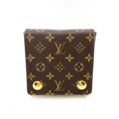 ヴィトン　モノグラム　スクエア　ピアスケース　アクセサリー　ジュエリー　ブラウン LOUIS VUITTON ルイヴィトン Louis Vuitton LV アクセサリー