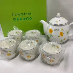 【未使用】ヒロミチナカノ　プチフルール　ポット茶器セット　C958