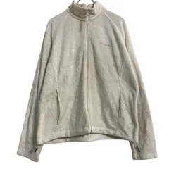 Columbia フリースジャケット レディース XL ホワイト コロンビア フルジップ ビッグサイズ 古着卸 アメリカ仕入 a702-5098のサムネイル