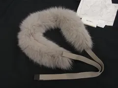 ■極美品■ Max Mara マックスマーラ フォックスファー  毛皮 ティペット マフラー 防寒具 レディース グレージュ系 FM6712のサムネイル