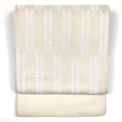 O0535 美品 逸品 お洒落 しょうざん きぬすぎ 正絹 袋帯