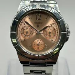 ◎【✨腕時計✨】SEIKO　セイコー　ルキア　lk　クォーツ式　電池式　5Y89-0B80 レディース　女性　デイト　日付　曜日　表示　機能付き　文字盤　丸形　ラウンド　カラー　ピンク　ステンレス　スチール　金属　ケース　ベルト　バンド　カジュアル　普段使い