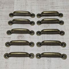 取手　アンティーク　ブロンズ　ビスピッチ74mm　10個セット　08