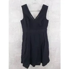 ◇ ◎ UNITED COLORS OF BENETTON タグ付 定価 1.1万円 ノースリーブ 膝下丈 ワンピース サイズM ブラック レディース  【1002796656033】のサムネイル