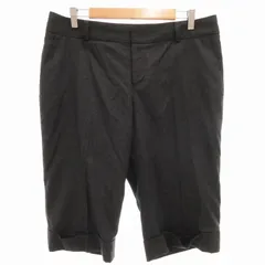 [23区] ハーフパンツ　コットン　ブラック　上品　未使用タグ付き　極美品　S 23区] ハーフパンツ コットン ブラック 上品 未使用タグ付き 極
