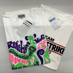 新品 カワサキ スズキ モータースポーツプリントTシャツ 半袖 丸首 2枚セット ワンサイズ バイク バイクレース② MS0007